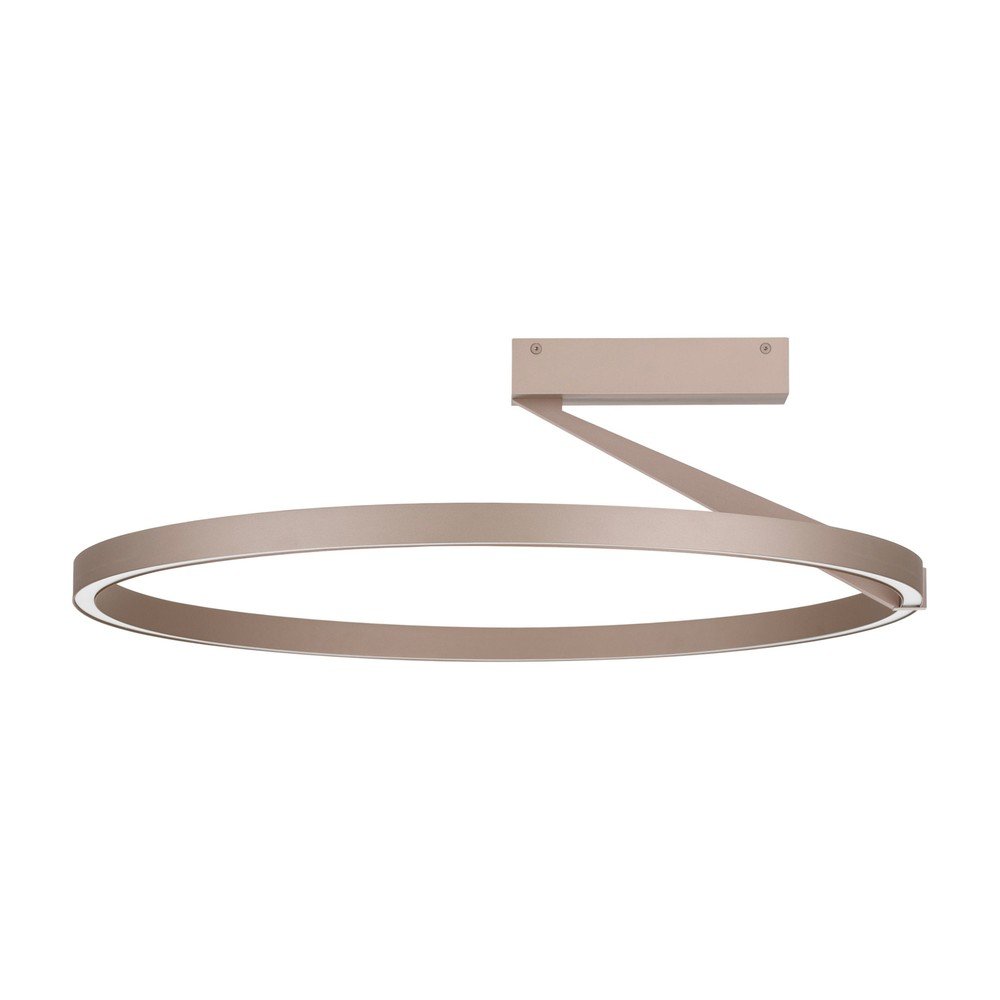 Plafonieră roz auriu LED cu intensitate reglabilă din aluminiu Tilia – Nova Luce