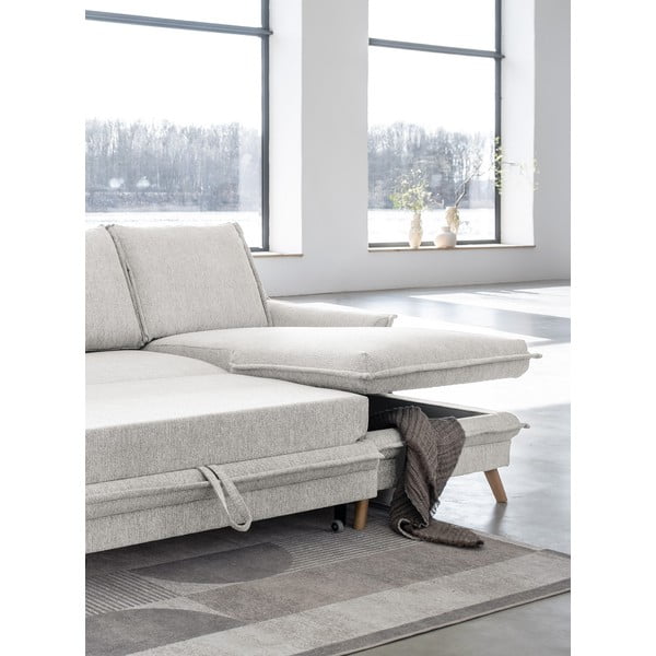 Colțar bej extensibil (cu colț pe partea dreaptă) Charming Charlie – Miuform-image-4