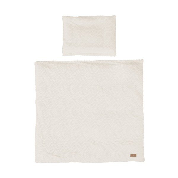 Lenjerie de pat pentru copii crem pentru pătuț 80x80 cm Seashells – Roba