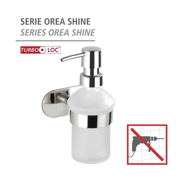 Dozator săpun autoadeziv din oțel inoxidabil Wenko Orea-image-3