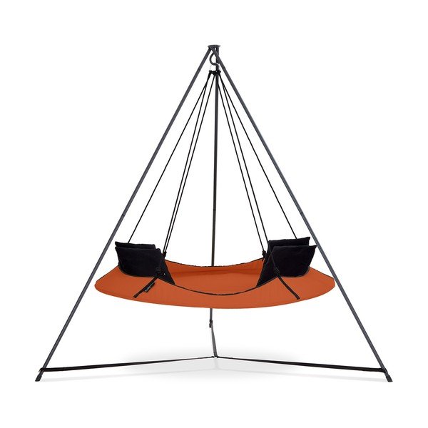 Leagăn de grădină portocaliu cu suport - Hangout Pod-image-1