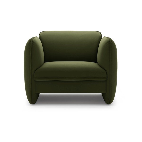 Fotoliu verde cu tapițerie din catifea Georgia – Micadoni -image-2