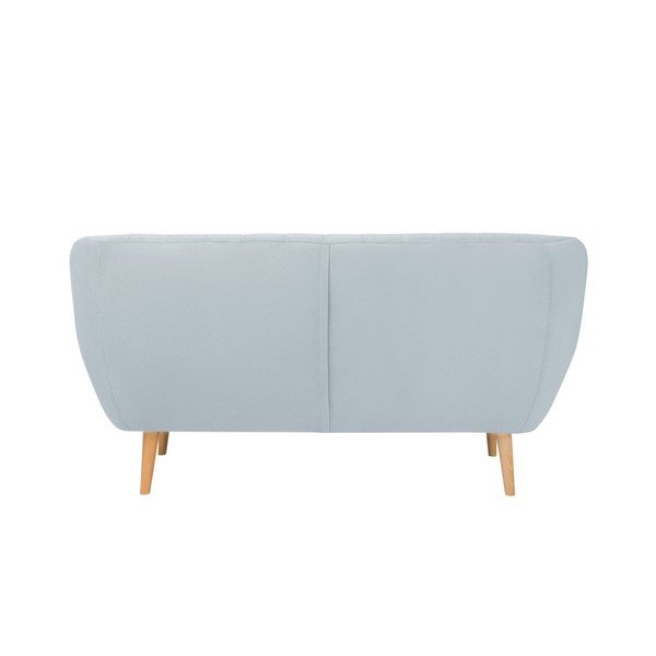 Canapea cu tapițerie din catifea Mazzini Sofas Sardaigne, 158 cm, albastru deschis-image-3