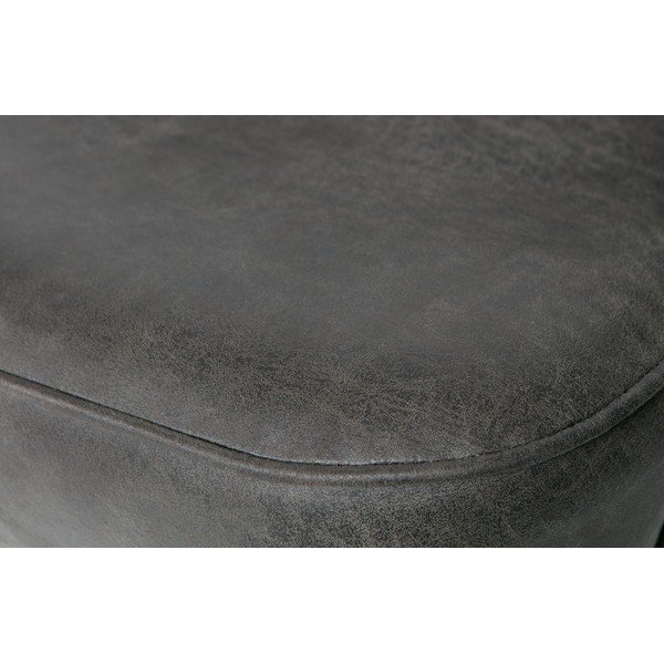 Fotoliu rotativ din piele BePureHome Vogue, negru-image-1