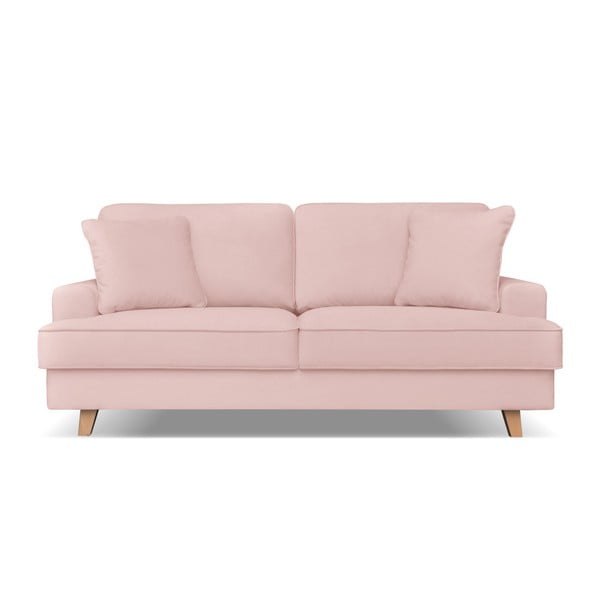 Canapea cu 3 locuri Cosmopolitan design Madrid, roz deschis