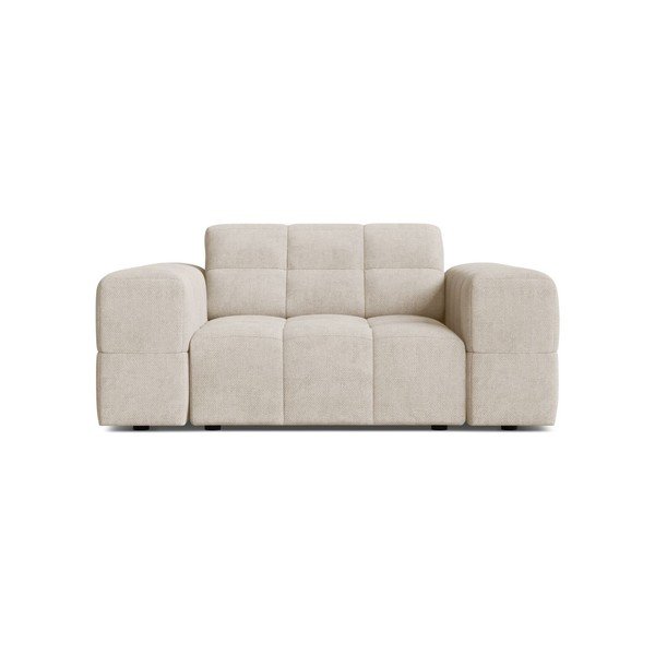 Fotoliu crem cu tapițerie din chenille Chicago – Cosmopolitan Design-image-1