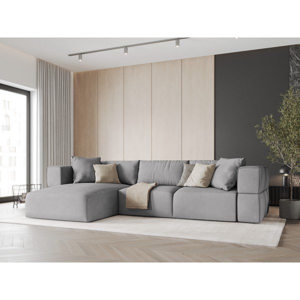 Colțar gri deschis (cu colț pe partea stângă ) Esther – Milo Casa-image-1