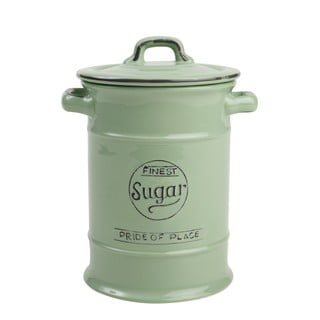 Recipient ceramic pentru zahăr T&G Woodware Pride of Place, 1,25 l, verde