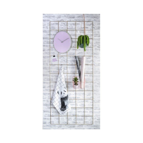 Ceas de perete ETH Elliptical, roz deschis-image-2