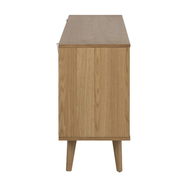 Comodă în culoare naturală joasă cu aspect de lemn de stejar 150x75 cm Nagano – Actona-image-4