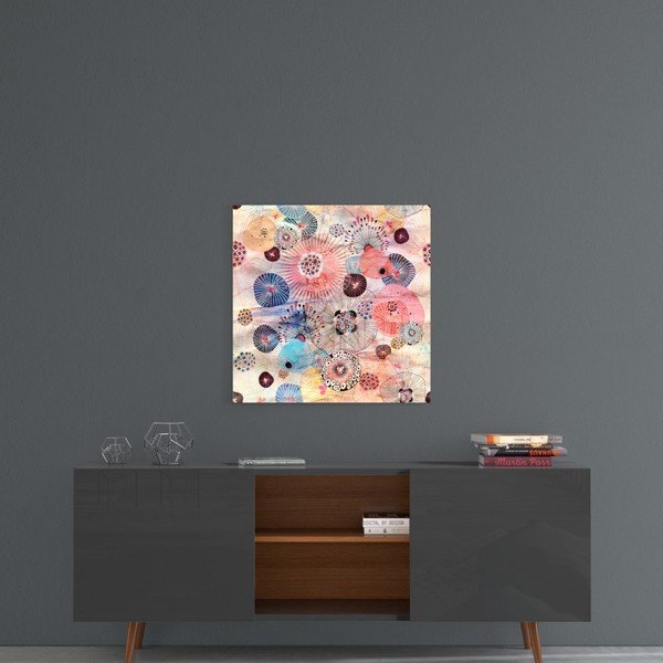 Tablou din sticlă Insigne Alternative Flowers, 40 x 40 cm-image-1