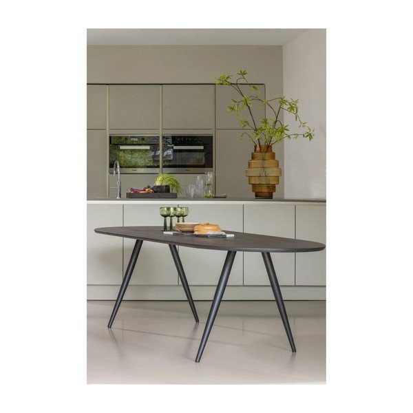 Masă de dining cu blat din lemn de stejar 90x220 cm Tablo – WOOOD-image-1
