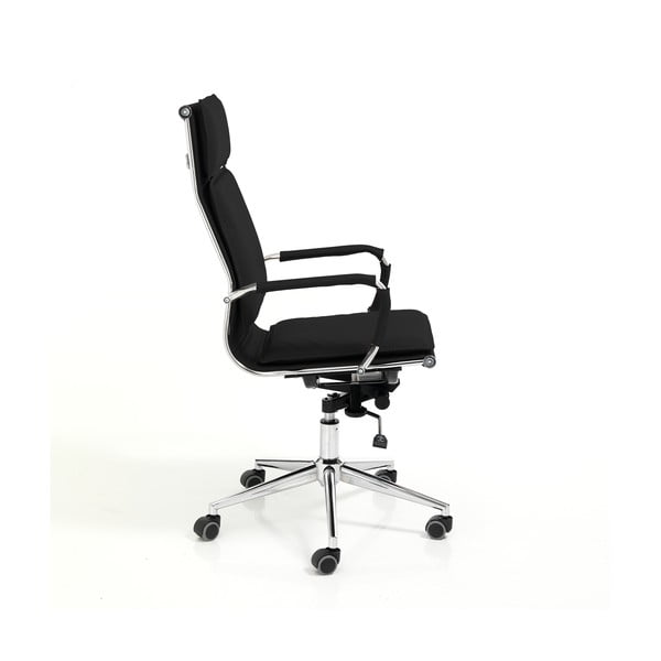 Scaun de birou negru din imitație de piele Premier – Tomasucci-image-3