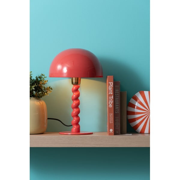 Veioză roșie cu abajur din metal (înălțime 39 cm) Prisa – Leitmotiv-image-1