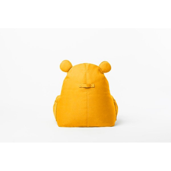 Fotoliu sac pentru copii The Brooklyn Kids Hippo, galben muștar-image-2