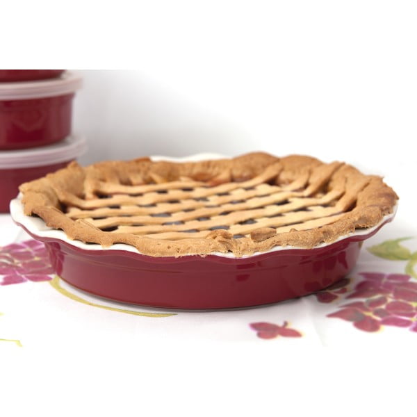 Tavă de copt, din ceramică Geminis, rotund 29 cm-image-2