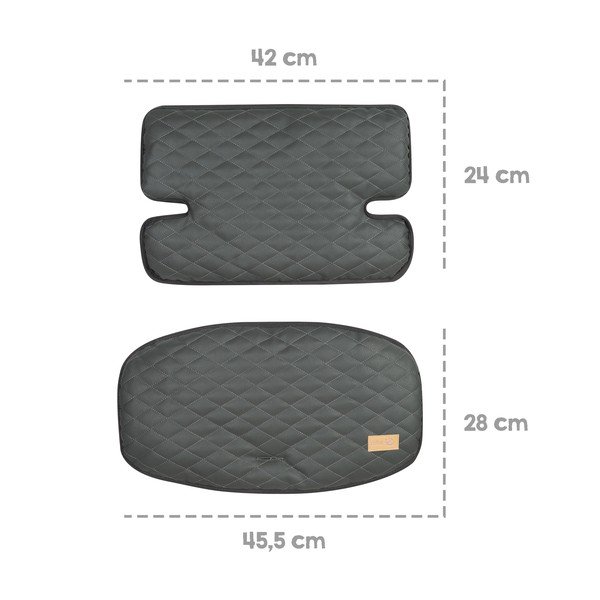 Pernă de scaun pentru copii gri Luxe – Roba-image-4