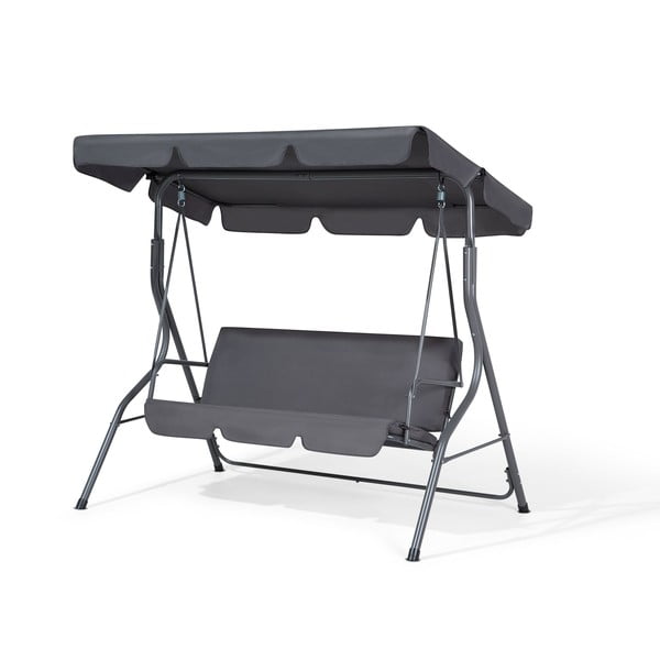 Leagăn de grădină cu 3 locuri Monobeli Line, gri
