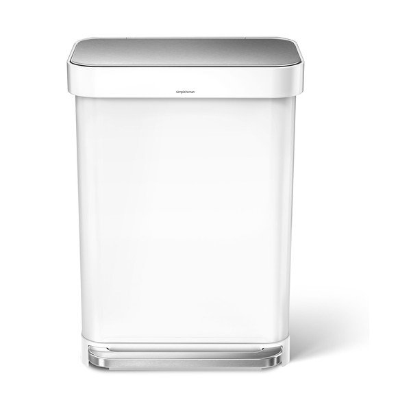 Coș de gunoi alb cu pedală din oțel 55 l – simplehuman-image-3
