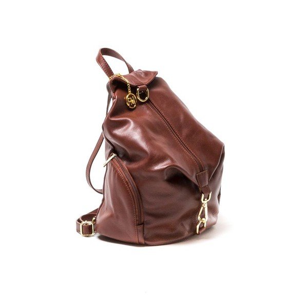 Rucsac din piele Isabella Rhea Marrone-image-3