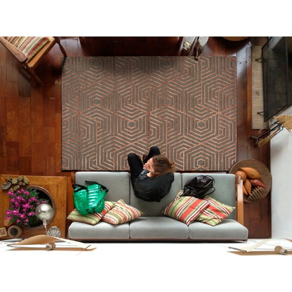 Covor Universal Lana, 67 x 105 cm, roșu-image-1