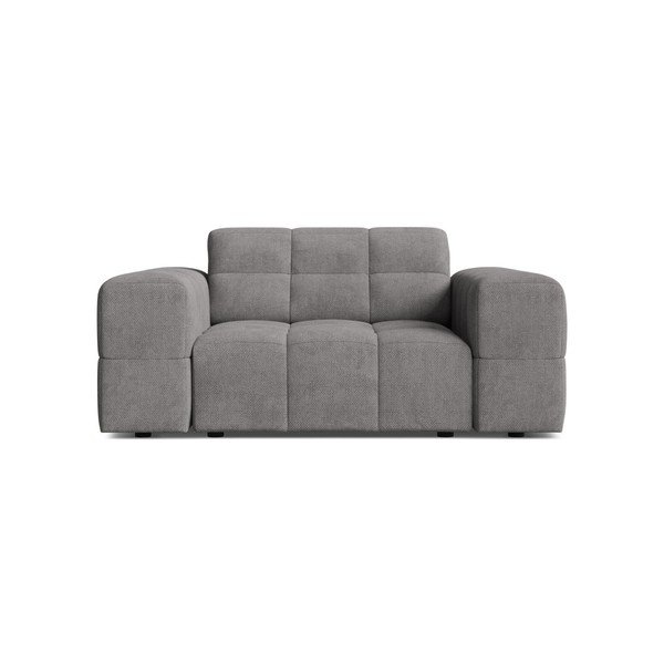 Fotoliu gri cu tapițerie din chenille Chicago – Cosmopolitan Design-image-1