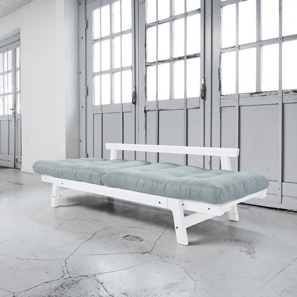  Canapea extensibilă Karup Step White/Sky Blue-image-3