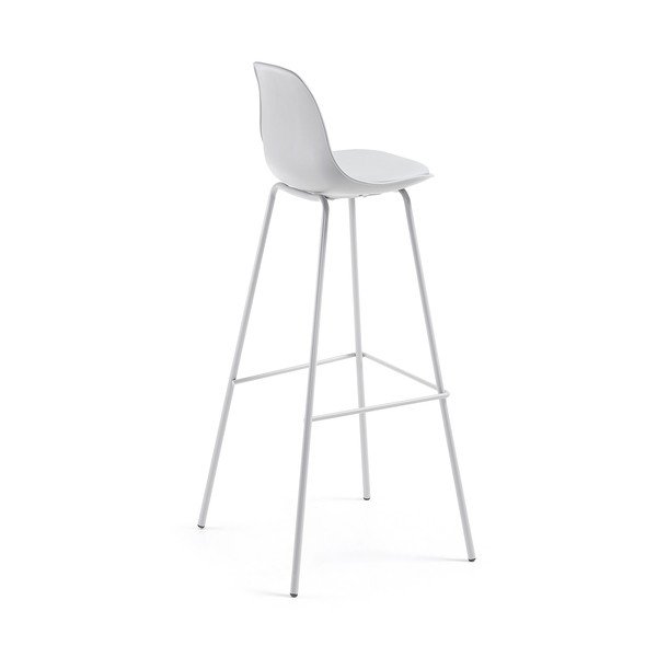 Scaun de bar La Forma Lysna, gri-image-3