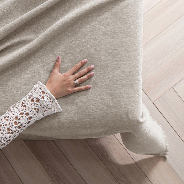 Cuvertură bej din janilie 220x240 cm Talo – Filumi-image-3