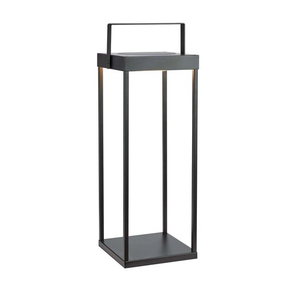 Felinar cu LED negru solar/cu USB (înălțime 53 cm) pentru exterior Pure – Markslöjd