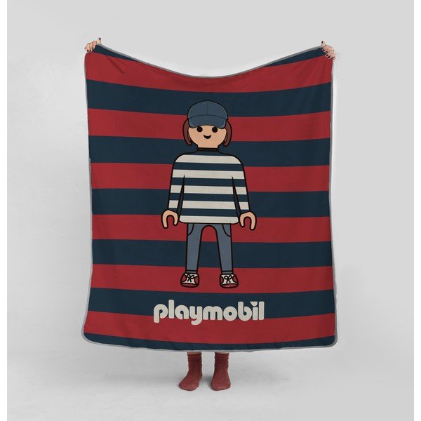 Pătură pentru copii din microfibră 130x130 cm Stripes – Playmobil