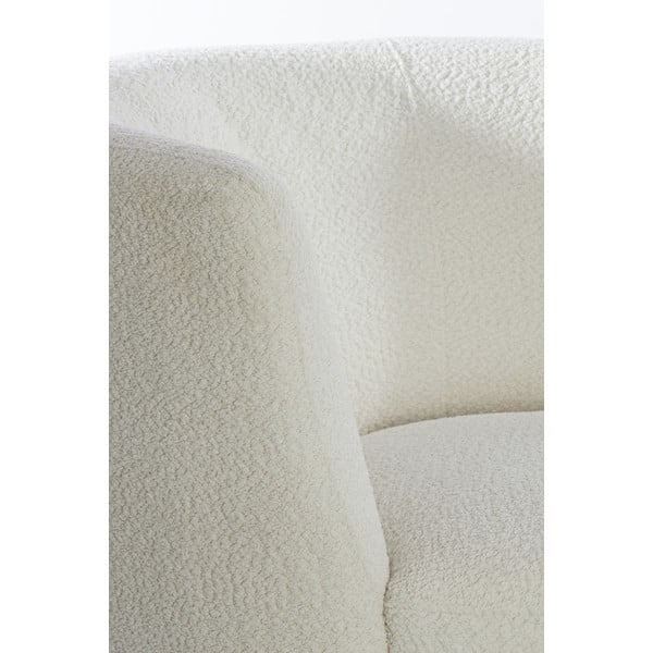 Fotoliu alb cu tapițerie din stofă bouclé Senja – Light & Living-image-4