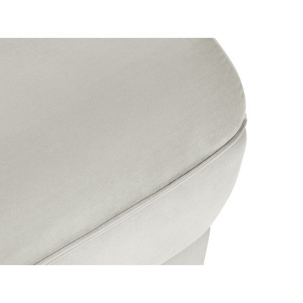 Taburet bej cu tapițerie din catifea Lando – Micadoni Home-image-4