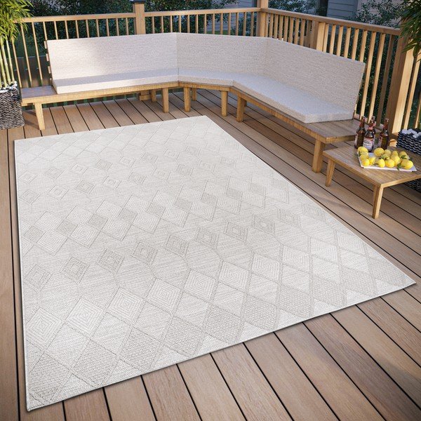 Covor de exterior crem 155x230 cm – Elle Decoration-image-1