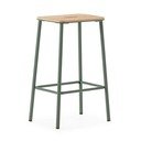 Set de scaune de bar verde 2 buc. (înălțime șezut 65 cm) Abba – Marckeric