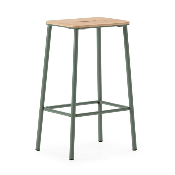 Set de scaune de bar verde 2 buc. (înălțime șezut 65 cm) Abba – Marckeric