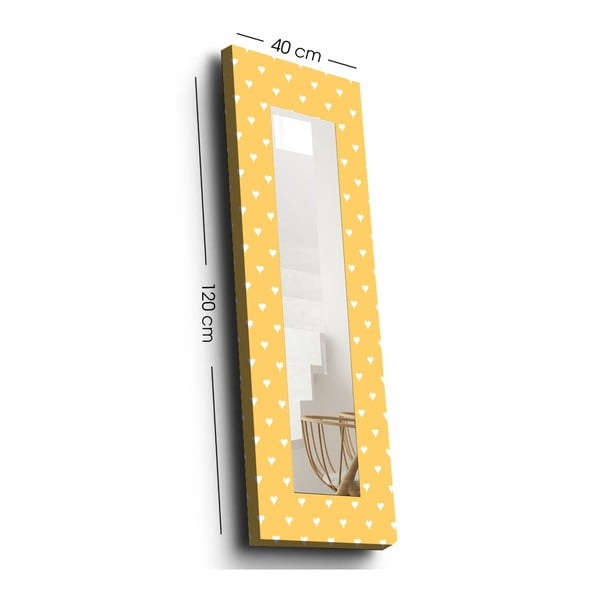 Oglindă de perete cu ramă din lemn 40x120 cm – Wallity-image-2