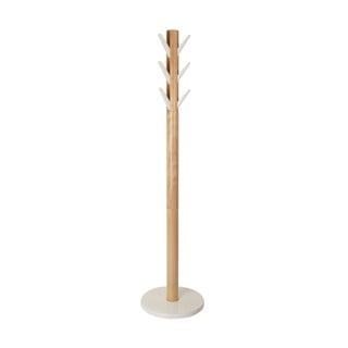 Cuier alb/în culoare naturală din lemn masiv de arbore de cauciuc Flapper – Umbra