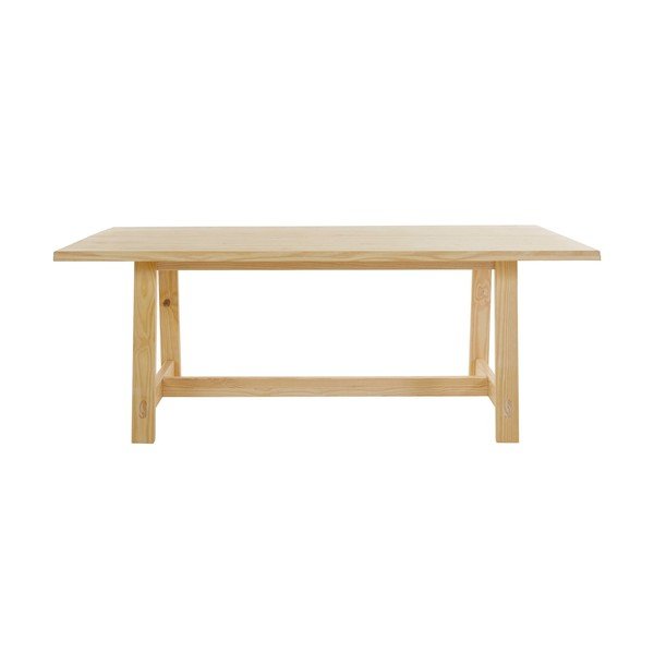 Masă de dining în culoare naturală din lemn de pin 100x200 cm Derby – Støraa