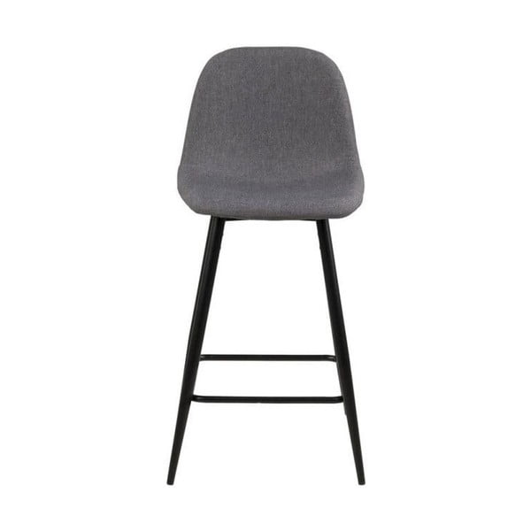 Scaune de bar gri-deschis 2 buc. tapițate (înălțime șezut 65 cm) Wilma – Actona-image-3