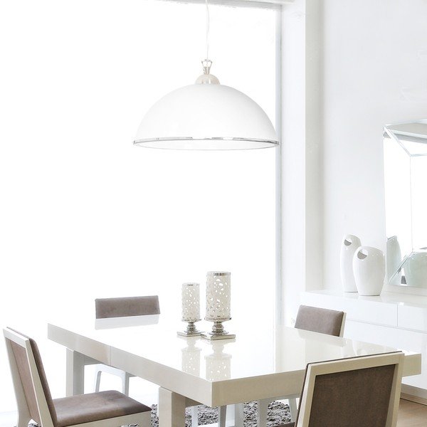 Lustră Evergreen Lights Single Suspension Puro, alb-image-2