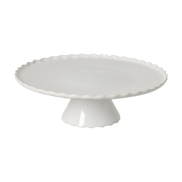 Suport din gresie ceramică pentru tort Casafina Forma, ⌀ 34 cm, alb