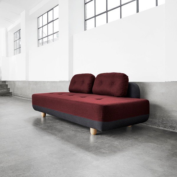 Canapea Karup Stomp Dark Grey/Passion Red-image-1