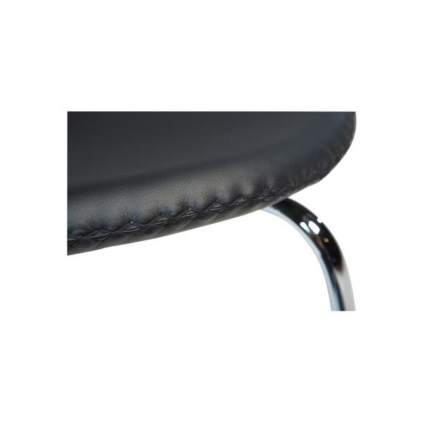 Scaun cu picioare metalice DAN–FORM Butterfly, negru-image-3