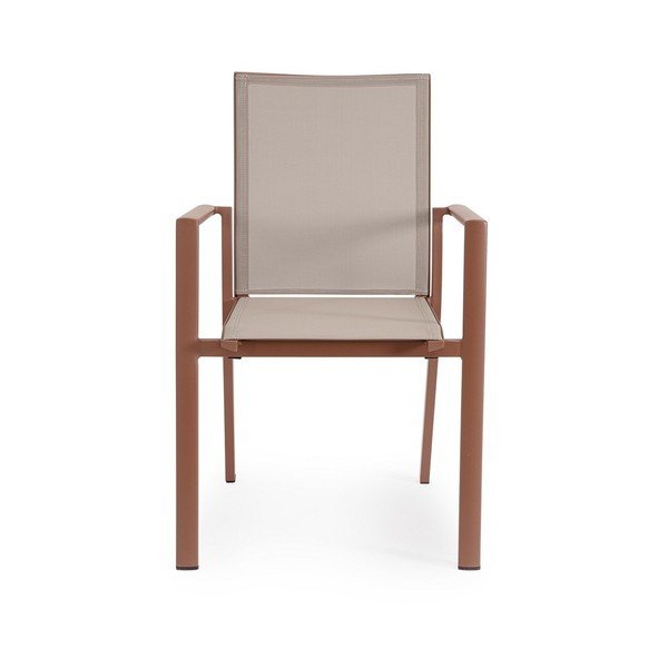 Scaun de grădină taupe din metal Konnor – Bizzotto-image-2