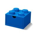 Cutie cu sertar pentru birou LEGO®, 15 x 16 cm, albastru