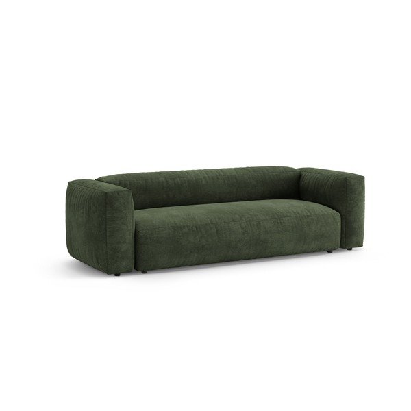 Canapea modulară verde extensibilă cu tapițerie din catifea 264 cm – Micadoni -image-3