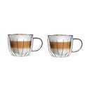 Cești 2 buc. pentru cappuccino din sticlă 350 ml Tulip – Vialli Design