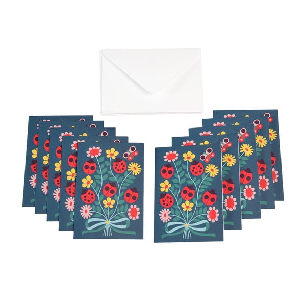 Cărți poștale în set de 10 Ladybird - Rex London-image-1