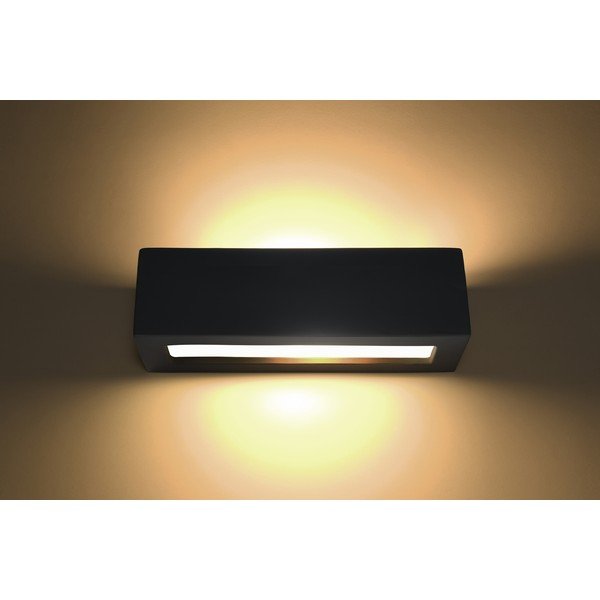 Aplică din ceramică Sollux Vega, negru-image-1